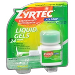 Zyrtec Indoor and Outdoor Allergy 12 Liquid Gels