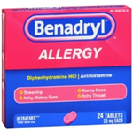 Benadryl Allergy 24 Tablets