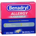 Benadryl Allergy Liqui-gels 24 count