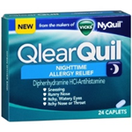 Qlear Quil Nightime Allergy Relief 24 Caplets