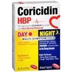 Coricidin Day and Night Multi-Symptom Cold HBP 16 Day and 8 Night Tablets