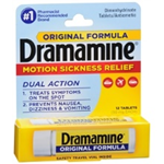 DRAMAMINE  12TABLETS