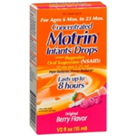 Motrin Concentrated Infants' Drops for Ages 6-23 Months Berry Flavor 0.5 fl oz