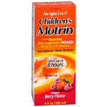 Children's Motrin for Ages 2 -11 Berry Flavor 4 fl oz