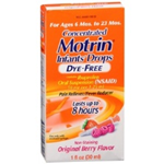 Motrin Concentrated Infants' Drops for Ages 6-23 months Dye- Free Berry Flavor 1 fl oz