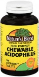 NATURE'S BLEND CHEWABLE ACIDOPHILUS 100 CAPSULES