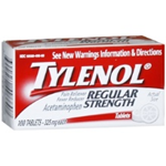 Tylenol Regular Strength (325mg) 100 Tablets