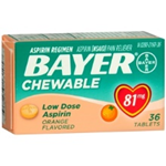 Bayer Chewable 81mg 36 Tablets