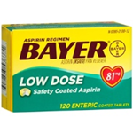 Bayer Low Dose (81mg) Safety Coated 120 Tablets