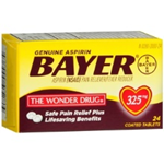 Bayer Aspirin 325mg Safety Coated 24 Tablets