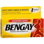 Bengay Vanishing Scent Menthol Pain Relieving Gel (2 Oz.)