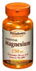 Sundown Naturals Magnesium 250 mg 100 Caplets