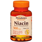 Sundown Naturals Niacin 500 mg 50 Capsules