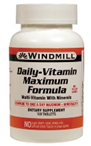 Windmill Daily Vitamin Maximum Formula 100 Tablets