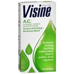 Visine A.C. Astringent/Seasonal Itching + Redness Relief 0.5 fl oz