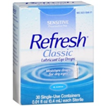 Refresh Classic Lubricant Eye Drops 30 Single-Use Containers 0.01 fl oz