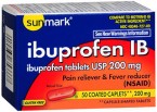 Sunmark Ibuprofen IB 200mg 50 Coated Caplets
