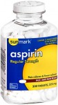 Sunmark Aspirin 325mg 300 Tablets