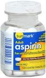 Sunmark Aspirin 325mg Enteric Coated 100 Tablets