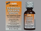 Ferrous Sulfate Iron Supplement Drops 50 mL