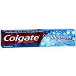 Colgate Max Fresh with Mint Breath Strips and Whitening Cool Mint Toothpaste 7.8 oz