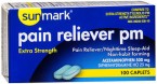 Sunmark Pain Relief PM 100 Caplets