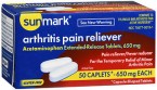 Sunmark Arthritis Pain Relief (650mg) 50 Caplets