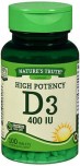 NATURE'S TRUTH VITAMIN D-3 400 IU 100 TABLETS