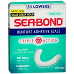 SEA.BOND Denture Adhesive seals 30 lowers
