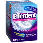 EFFERDENT  Anti-Bacterial Denture Cleanser 120 tablets