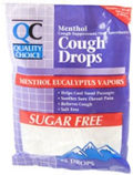 Quality Choice Sugar Free Menthol Eucalyptus Cough Drops 25 drops
