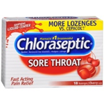 Chloraseptic Sore Throat Cherry Lozenges 18 count