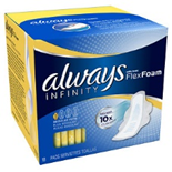 Always infinity Flex Foam Regular Pads (18 Ct.)