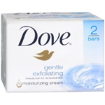 Dove Gentle Exfoliating Soap 2- 4 oz bars
