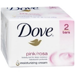 Dove Pink Rosa Soap 2- 4 oz bars