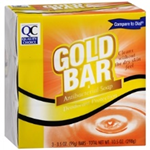 Quality Choice Gold Bar Antibacterial Soap 3- 3.5 oz bars