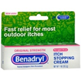 ORIGINAL STRENGTH BENADRYL ITCH STOPPING CREAM FOR MOST OUTDOOR ITCHES