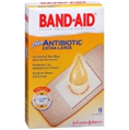 BAND-AID EXTRA LARGE ANTIBIOTIC GREAT FOR KNEES AND ELBOWS