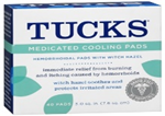 TUCKS MEDICATED COOLING PADS 40 PADS