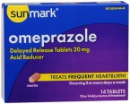 SUNMARK OMEPRAZOLE 14 TABLETS