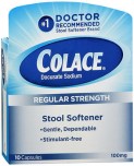 Colace Stool Softener 100 mg Capsules 10 capsules