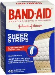 BAND-AID SHEER ADHESIVE BANDAGES